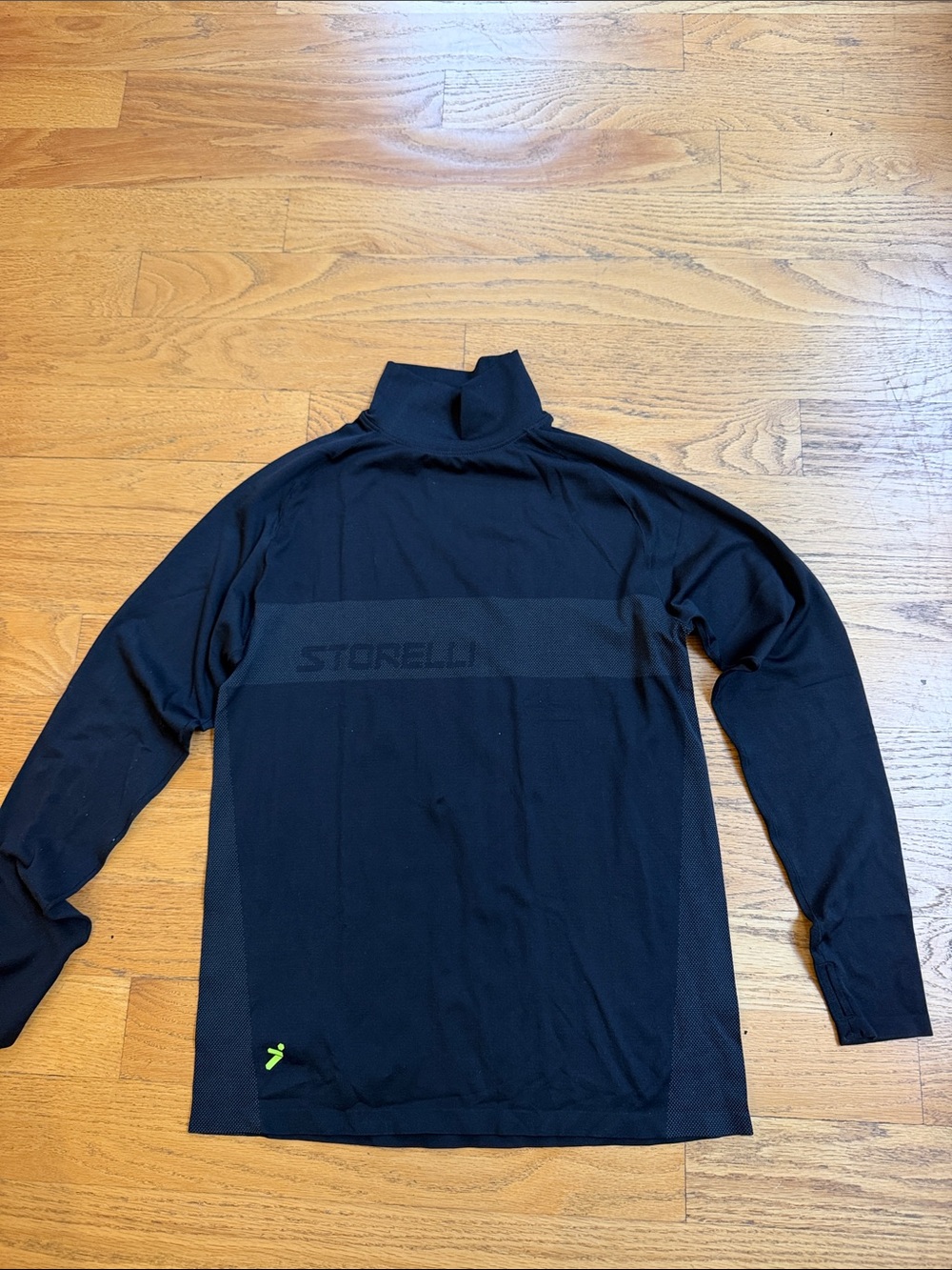 Storelli Men’s Black Long-Sleeve Turtleneck Performance layer